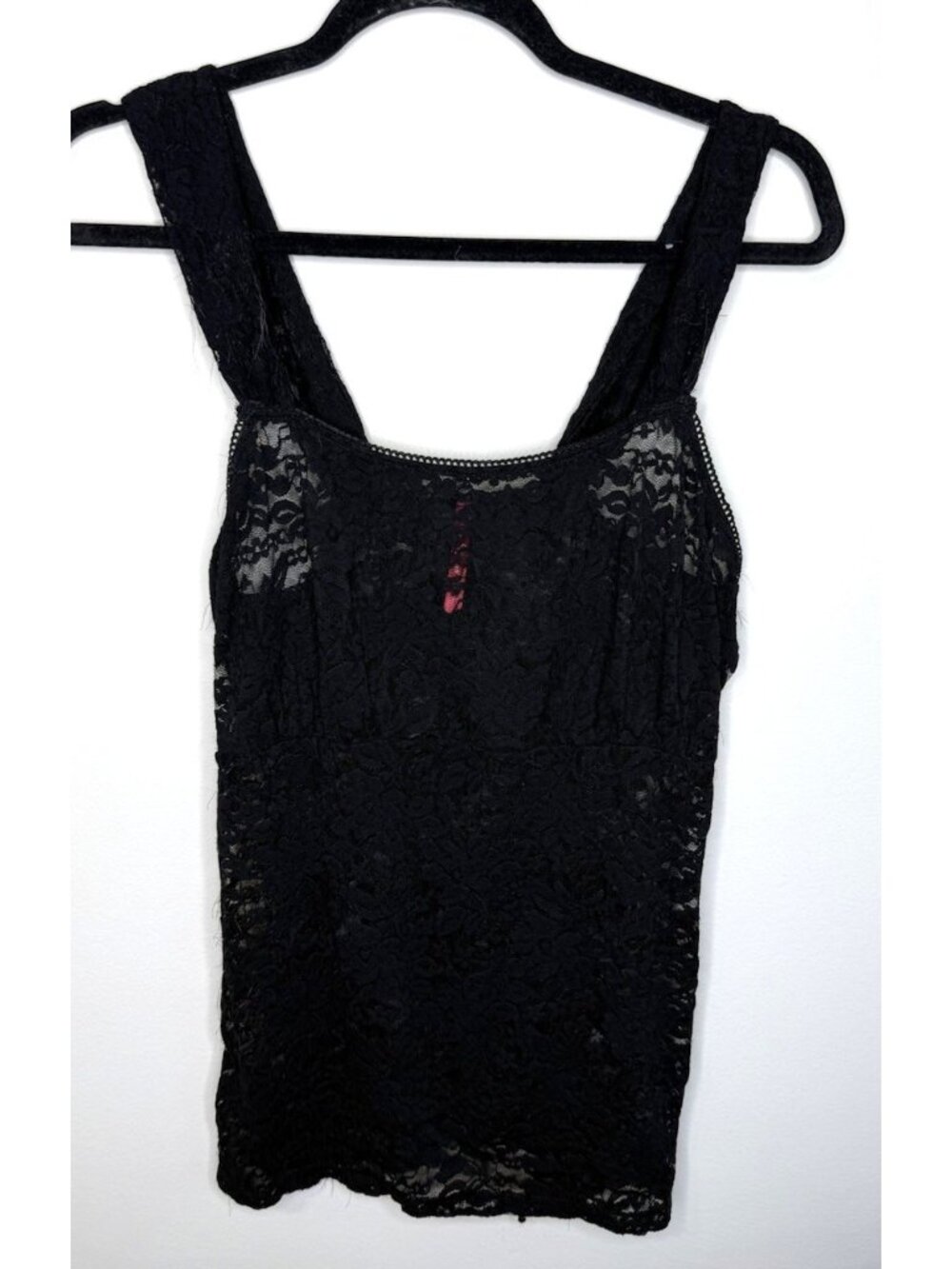 Vintage Y2K Shirt Top Black Lace Sheer Baby Doll Whimsigoth